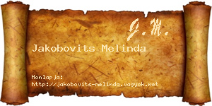 Jakobovits Melinda névjegykártya